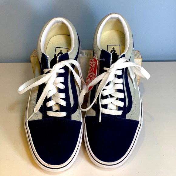 Vans 2tone Suede Old Skool Dress Blues Grey Blue - Picture 5 of 9